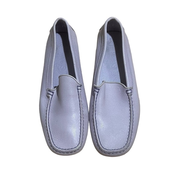 Tod’s Purple Square Toe Driving Loafers Size 7 Women’s - Picture 5 of 10